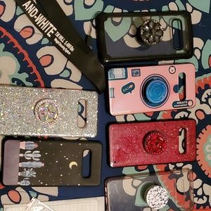 GALAXY S10 PLUS CASES &one tempered glass